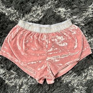 Velvet sleep shorts